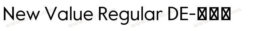 New Value Regular DE字体转换